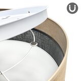  LED plafonsko svetlo SIRJA WOOD LED/36W/230V prečnika 45 cm crna/hrast | Eponuda.com