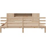 vidaXL Knjižna postelja brez vzmetnice 180x200 cm trdna borovina | Shoptok.si