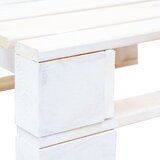  Vrtni otoman od paleta drveni bijeli | shoptok.hr