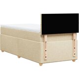 Krevet s oprugama i madracem krem 90 x 190 cm od tkanine | Eponuda.ba