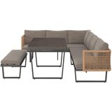 Modern Living Lounge Garnitura Emmi, Antracit, Rjava, 4-Delno | Shoptok.si
