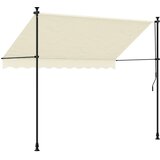 Tenda na uvlačenje krem 300 x 150 cm od tkanine i čelika | shoptok.hr