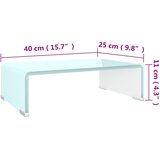  Stalak za TV/monitor stakleni zeleni 40 x 25 x 11 cm | shoptok.hr
