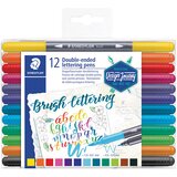  BRUSHPEN 12BOJA OBOSTRANI S 2 VRHA DESIGN JOURNEY STAEDTLER 3004 TB12 BLISTER | Shoptok.si