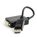 Displayport v.1.2 adapter GEMBIRD, A-DPM-DVIF-03, muški na ženski DVI Dual-Link, 10 cm, black Cijene