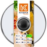 KADAX stekleni pokrov 18 cm univerzalni toplotno odporen pokrov za lonce in ponev, (5000355896) | Shoptok.si