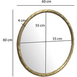 MID.YOU STENSKO OGLEDALO, 60/60/4 cm steklo | Shoptok.si