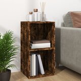 Kutija za pohranu vinilnih ploča smeđa 71 x 34 x 36 cm drvena | shoptok.hr