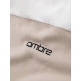 Ombre Men's cotton hoodie with contrasting elements - white | ePonuda.com