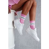 Milena Womens Cotton Socks LOVE Pink | Shoptok.si