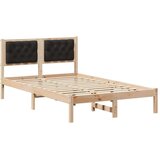  Konstrukcija postelje z vzglavjem Črna 120 x 200 cm blago, (5000084662) | Shoptok.si