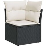  8-dijelni set vrtnih sofa od poliratana s jastucima crni | shoptok.hr