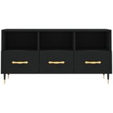TV ormarić crni 102 x 36 x 50 cm od konstruiranog drva | Eponuda.com