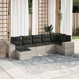  7-dijelni set vrtnih sofa svjetlosivi od poliratana | shoptok.hr