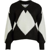 Vila Pulover 'QUARA' črna / bela | Shoptok.si
