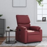 Maison Chic Naslanjač - Relax naslanjač vinsko rdeče umetno usnje, (22061583) | Shoptok.si