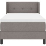  Postelja boxspring z vzmetnico z vzmetnico Taupe 90 x 190 cm | Shoptok.si