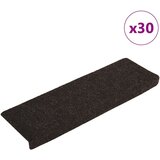 vidaXL Samolepilne preproge za stopnice 30 kosov temno siva 65x21x4cm | Shoptok.si