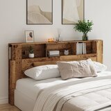  Uzglavlje s ormarićem boja taro drvo 200x18,5x102,5 cm drveni | shoptok.hr