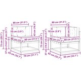  Set vanjskih sofa 6 kom. Bijela i bež Poliester | shoptok.hr