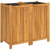  Vrtna sadilica s oblogom 84x42x75 cm od masivnog drva bagrema | Eponuda.com