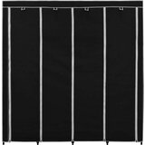  Ormar s 4 odjeljka crni 175 x 45 x 170 cm | shoptok.hr