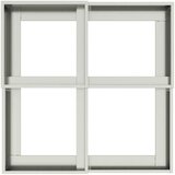  Vrtna saksija Srebrno 100 x 100 x 48 cm Pocinčani čelik | shoptok.hr