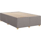 vidaXL Krevet s oprugama i madracem smeđesivi 120 x 190 cm od tkanine | shoptok.hr