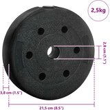  2-u-1 set bućica 40kg Crna i Plava Cement i pijesak od željeza | shoptok.hr