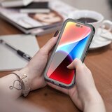 ShellBox Vodootporna IP68 360° MagSafe maska za iPhone 15 Pro Max – Crna | Shoptok.si