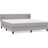  Krevet s oprugama i madracem svjetlosivi 180x200 cm od tkanine | shoptok.hr