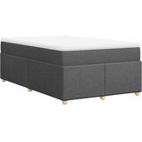  Krevet box spring s madracem tamnosivi 120 x 190 cm tkanina | shoptok.hr