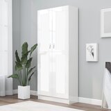 Sijaj ormarić za knjige visoki sjaj bijeli 82,5x30,5x185,5 cm iverica Cijene