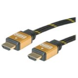 Roline HDMI priključni kabel HDMI A utikač 15.00 m crna, zlatna 11.04.5508 dvostruko zaštićen, pozlaćeni kontakti HDMI k Cijene