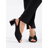 GOODIN Elegant black stiletto sandals