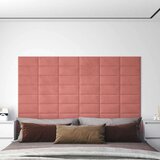  Zidna uzglavlja 12 pcs Ružičasta 30 x 15 cm Baršun - Ružičasta 30 x 15 cm Pravokutno | shoptok.hr