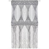 Furnova Zavesa makrame antracitna 140x240 cm bombaž, (21918195) | Shoptok.si