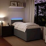 vidaXL Box spring postelja z vzmetnico temno siva žamet | Shoptok.si