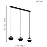 Eglo 98682 - led luster na sajli perpigo 3xGU10/5W/230V | Eponuda.com