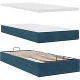  Okvir kreveta s madraca tamnoplavi 80x200cm baršunasti | shoptok.hr