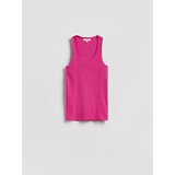 Reserved Rebrasti top - jarkoružičasto | shoptok.hr