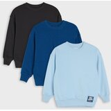 Sinsay Crewneck dukserice s udjelom pamuka 3 pack Slike