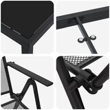  Vrtni set za objed 7 pcs Antracit Čelik s prahom premazan | shoptok.hr