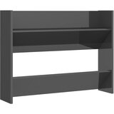 Furnova Stenska omara za čevlje visok sijaj siva 80x18x60 cm iverna pl., (21954546) | Shoptok.si