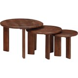  Stolovi za kavu na sklapanje 3 pcs Čvrsto drvo manga | shoptok.hr