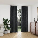 Zavjese za zamračivanje 2 kom baršunaste antracit 140 x 245 cm | shoptok.hr