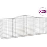  Lučne gabionske košare 25 kom 400 x 50 x 140/160 cm željezne | Eponuda.com