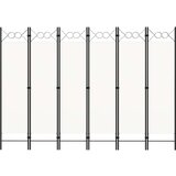 vidaXL Sobna pregrada sa 6 panela krem-bijela 240 x 180 cm | shoptok.hr