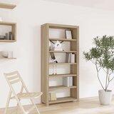 vidaXL Polica za knjige sa 6 razina 80x30x170 cm masivno drvo bagrema | shoptok.hr