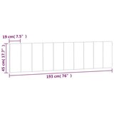  Jastuk za uzglavlje Hanko tamnosivi 193 cm baršunasti - Tamno siva 193 cm 1 | shoptok.hr